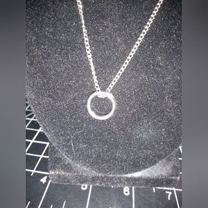 Two Vintage Necklaces, Silver Toned Chain with Charm; Gold Toned Chain L…